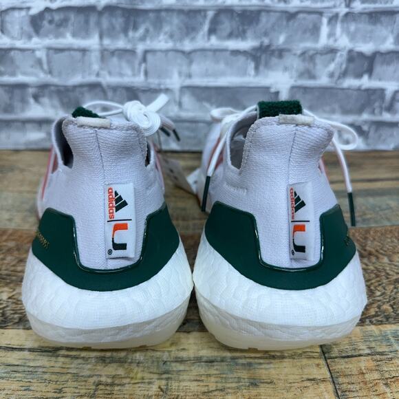 adidas UltraBoost 21 NCAA Pack Miami Hurricanes 2021 GX7966 Mens Size 8 New main image 4